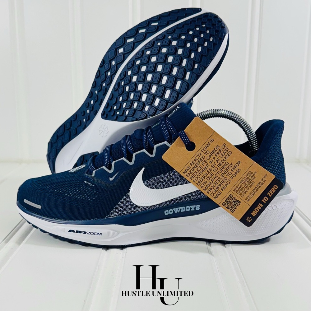 Nike Air Zoom Pegasus 41 ‘Dallas Cowboys’ NFL Navy Training Shoes Men’s Size 9